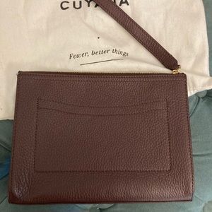 NWOT Cuyana work clutch in Aubergine 💜